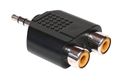 Konektor Jack 3,5 mm - 2x CINCH zásuvka