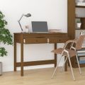 vidaXL Písací stôl so zásuvkami medovosivý 100x50x78cm masív. borovica