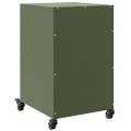 vidaXL Nočný stolík olivovozelený 36x39x59 cm oceľ
