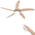 vidaXL Stropný ventilátor s osvetlením a diaľkovým ovládaním Ø 130 cm