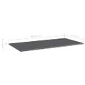 vidaXL Prídavné police 4 ks, lesklé sivé 80x20x1,5 cm, drevotrieska
