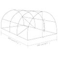 vidaXL Skleník 9 m² 4,5x2x2 cm