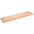 vidaXL Kúpeľňová doska bledohnedá 120x30x(2-4) cm ošetrený masív