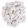 vidaXL Leštené kamienky 25 kg biele 2-5 cm