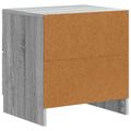 vidaXL Nočný stolík 2 ks Sivá sonoma 43 x 34,5 x 44,5 cm
