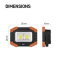 LED pracovná svietidlo EMOS P4112, 2× COB LED, 350 lm, 3× AA