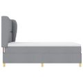 vidaXL Posteľ s pružinovým rámom Svetlosivá 200 x 160 cm látka