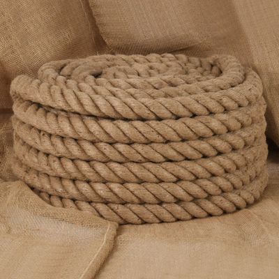 vidaXL Jutové lano 5 m dlhé 50 mm hrubé