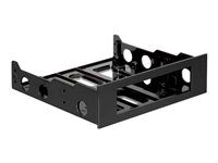 Bay adaptér pre dátový sklad - 5,25" na 3,5" - čierna