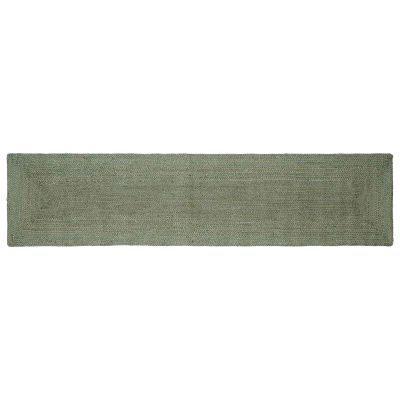 vidaXL Kusové koberce Obdĺžnikový Olivovo zelená 60 x 250 cm Juta