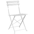 vidaXL Záhradná skladacia stolička 2 ks Biela Kov