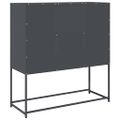 vidaXL Komoda antracitová 100,5x39x107 cm oceľ valcovaná za studena