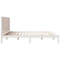 vidaXL Extra dlhá posteľ bez matraca biela 180x210 cm masívne drevo
