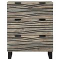 vidaXL Servírovacia skriňa Biela 60 x 33,5 x 75 cm Mangový masív