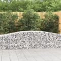 vidaXL Oblúkový gabionový kôš 10 ks 400x50x60/80 cm pozinkované železo