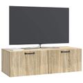 vidaXL Nástenná TV skrinka Dub sonoma 98 x 41 x 30 cm Kompozitné drevo