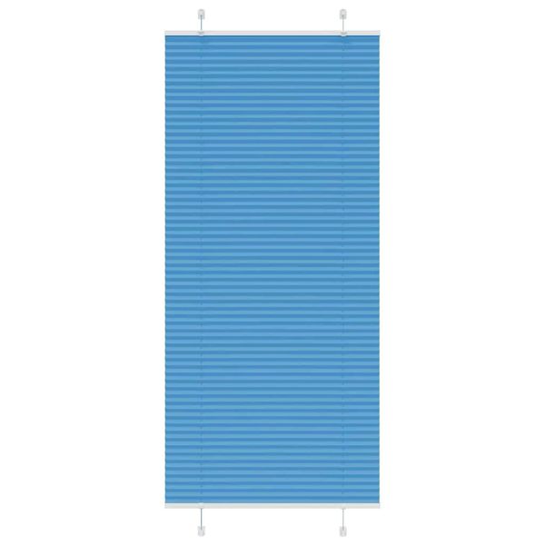 vidaXL Plisovaná roleta modrá 90x200 cm šírka látky 89,4 cm polyester
