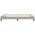 vidaXL Posteľný rám s boxspringom bledosivý 180x200 cm látka