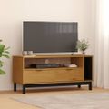 vidaXL TV skrinka FLAM 110x40x50 cm masívna borovica