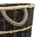 vidaXL Košík s popruhmi na palivové drevo 57x51x69 cm prírodná vŕba