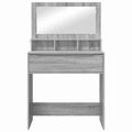 vidaXL Toaletné stolíky do spálne Sivý Sonoma 80 x 39,6 x 135 cm