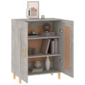 vidaXL Komoda betónovo sivá 69,5x34x90 cm spracované drevo