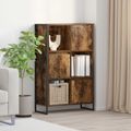 vidaXL Knižnica 68 x 30 x 108.5 cm Kompozitné drevo Dymová dub