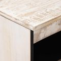 vidaXL Servírovacia skriňa Biela 60 x 33,5 x 75 cm Masívne mango drevo