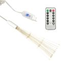 vidaXL Vonkajšia vianočná prskavka, teplá biela 20 cm, 140 LED