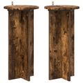 vidaXL Stojan na rastliny 2 ks Dymový dub 29,5 x 29,5 x 60 cm