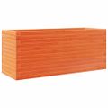 vidaXL Záhradný kvetináč voskovohnedý 110x40x45,5 cm masívna borovica