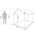 vidaXL Stanový plachty s sieťovými stenami 270 x 210 x 210 cm Modrá