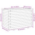 vidaXL Záhradný kvetináč 70x40x49,5 cm impregnovaná borovica