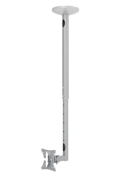 Neomounts  FPMA-C050SILVER / Flat Screen Ceiling Mount (Height: 60-85 cm) / Silver Držák, VESA, stropní, pro ploché monitory/TV, úhloprícka 10"–30", nastavení výšky 60–85cm, náklon 40°, nosnost 20kg, stríbrný