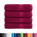 vidaXL Prémiové sprchové uteráky SOLUND 4 ks bordové 70x140cm 600 g/m2