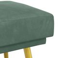 vidaXL Dvojvrstvová lavica Morská zelená 120 x 45 x 46 cm Zamat