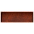 vidaXL Záhradný kvetináč 2 ks Hrdzavý 60 x 20 x 20 cm