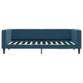 vidaXL Denná posteľ s matracom modrá 100x200 cm zamat