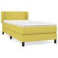 vidaXL Posteľný rám boxsping s matracom zelený 80x200 cm látka