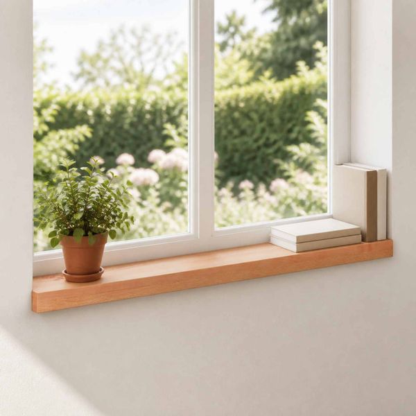 vidaXL Parapety 2 ks Lak 80 x 15 x 2 cm Masívne bukové drevo