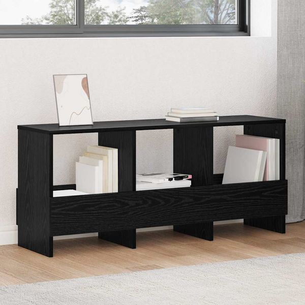 vidaXL Regál na časopisy Čierny dub 102 x 30 x 45 cm
