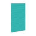 vidaXL Plisovaná roleta petrolejovo zelená 80x150 cm šírka látky 79,4 cm polyester