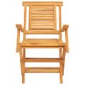vidaXL Skladacie stoličky 8 ks 56x63x90 cm masívne teakové drevo