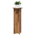 vidaXL Stojan na rastliny 2 ks Staré drevo Ø40 x 100 cm