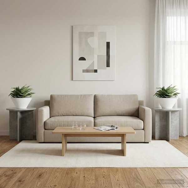 vidaXL Stojan na rastliny 2 pcs Betónovo sivá 40 x 40 x 40 cm