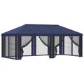 vidaXL Kryt altánku s bočnými stenami Modrá 600,5 x 300,5 cm Polyester