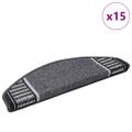 vidaXL Samolepiace schodové rohože 15 ks 65 x 21 x 4 cm Non-Slip