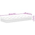 vidaXL Taštičkový pružinový matrac stredne tvrdý plus 80x190 cm
