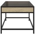vidaXL Konferenčný stolík s nekonečnými LED dub sonoma 50x50x41 cm