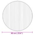 vidaXL Okrúhly koberec prírodný 60 cm bambus